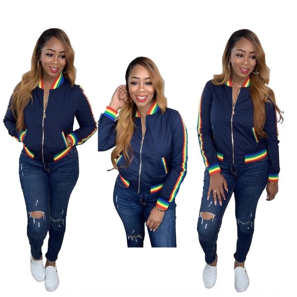 

rsqq7 y283 mandy women's jumia classic rainbow stripe collar jacket uniformsuit y283 mandy women's jumia classic rainbow stripe co, Black;brown