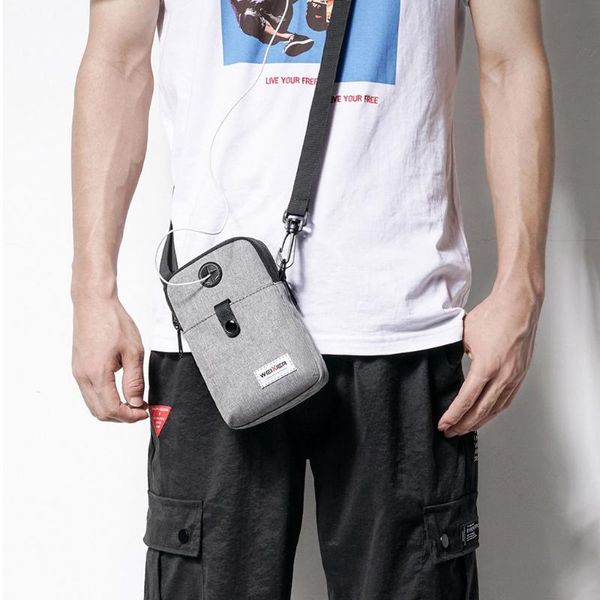 

crossbody bags men diagonal mini shoulder multi-function mobile phone bag outdoor sports casual bag bolsa masculina#g30