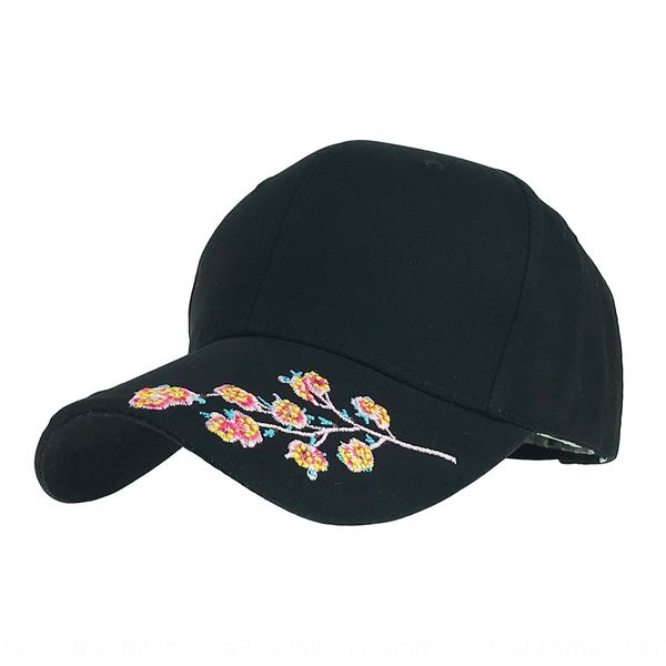 

uzzu6 korean style flower exquisite embroidery baseball embroidered baseball cap plum blossom curved brim cap men's and women's ha, Blue;gray