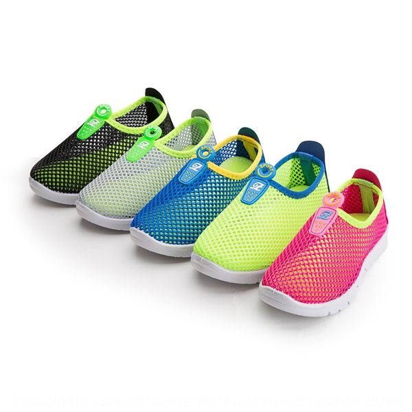 

new single children's mesh shoes anti-slip wear-resistant breathable children's mesh shoes, Black