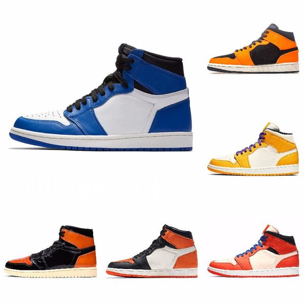 

new mens basketball shoes 1s high obsidian unc green travis scotts shoes bloodline nakeskin jumpman men women sports sneaker j#01-089