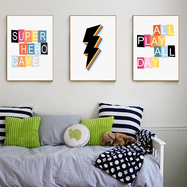 

super hero batman poster gamer canvas painting nursery wall art prints gaming posters nordic wall pictures kids boy room decor