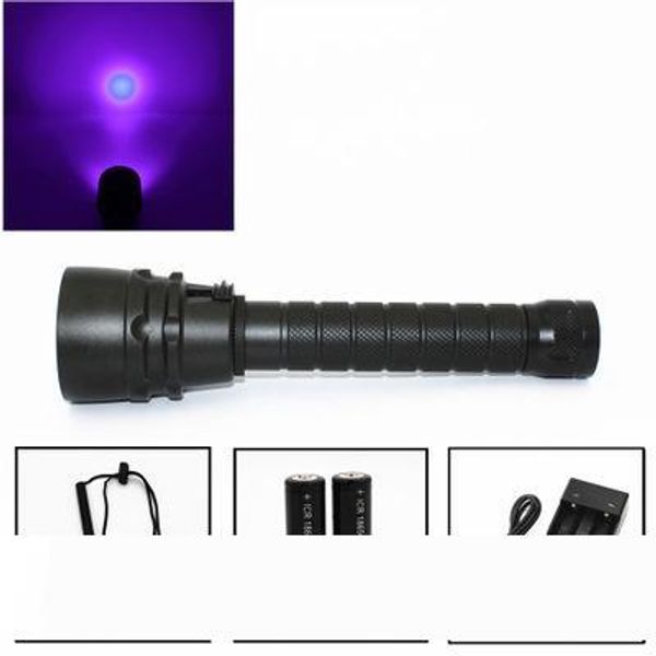 

New UV 5x Led Diving Flashlight Waterproof Dive Torch Light 100m Underwater Flashlight Purple Light Ultraviolet Lamp Lantern