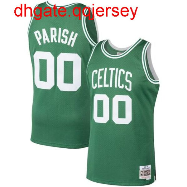 

obert parish mitchell & ness 1985-86 hardwood jersey throwbacks vest stitched basketball jerseys, Gray
