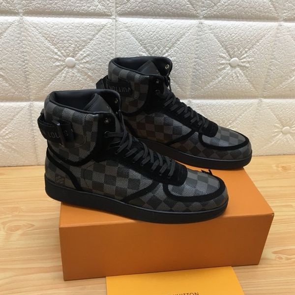 

033 high-quality men's designer casual sports shoes trendy brand outdoor casual shoes, fast delivery in the original box, Black