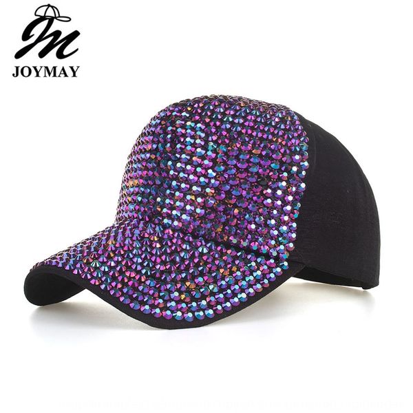 

zhongmei summer new korean fashion full diamond baseball cap shade outdoor baseball cap sun hat sun hat b618, Blue;gray