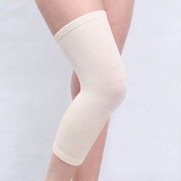

knitted modal sports knee pad old cold leg joint protection warm protection warm knee pad running riding sports protective gear, Black;gray