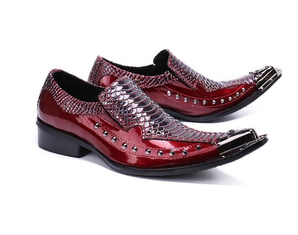 

new black red men dress shoes handmade loafers with dragon embroidery style fashion party and banquet men's flat shoes plus size 47