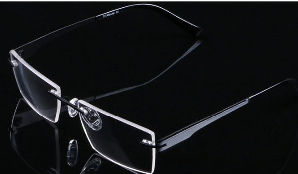 

ps0505 eyeglasses prescription glasses men women rimless spectacles eyewear luxury rx frames hokxt, White;black
