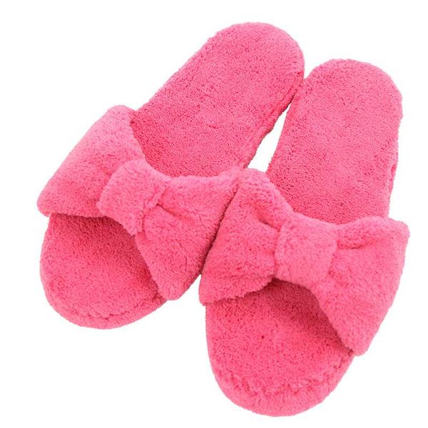 

slippers gohom women's coral fleece warm indoor house fun flip flop shoes, Black