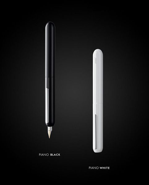 

lamy pen focus 3 bright white black rotating pen germany ling mei dialog series 14k gold tip business bftu#