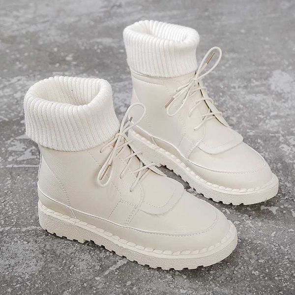 

women soft rubber sole boots autumn brown ankle boots winter warm plush gothic shoes size 41 white black leather for women