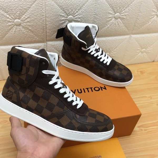 

084 high-quality men's designer casual sports shoes trendy brand outdoor casual shoes, fast delivery in the original box, Black