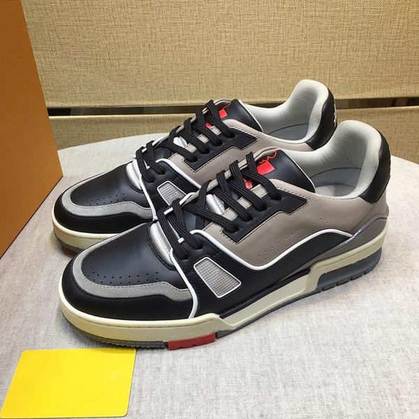 

men shoes casual fashion footwears fashion mens shoes with origin box trainer sneaker chaussures pour hommes v125 mens shoes fashion sneaker, Black