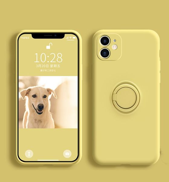

жидкий силикон держатель кольца кожи случай телефона защищает iphone случаи обложки для iphone 11 про максимум-7 6 плюс x xs моды творчества