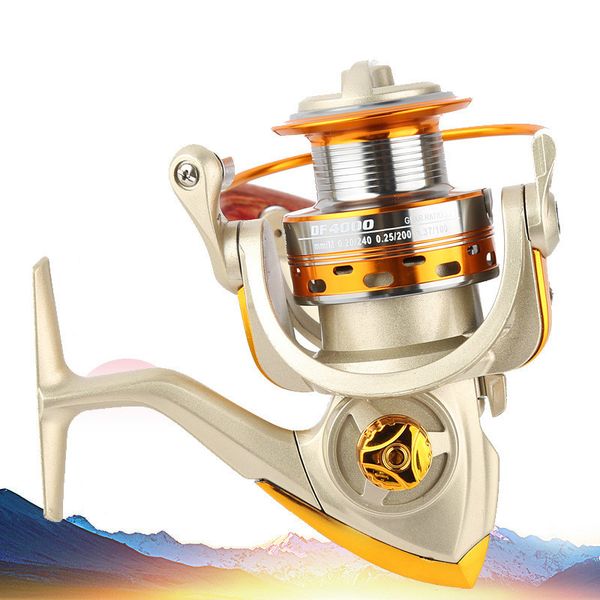 

fishing reel metal spool spinning reel drag stainless steel handle line spool saltwater fishing tackle 1000s-7000s distant wheel