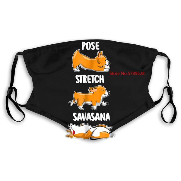 

cute corgi yoga gif funny yoga pose puppy dog oversize style styles summer mask women kids pm25 ebyut