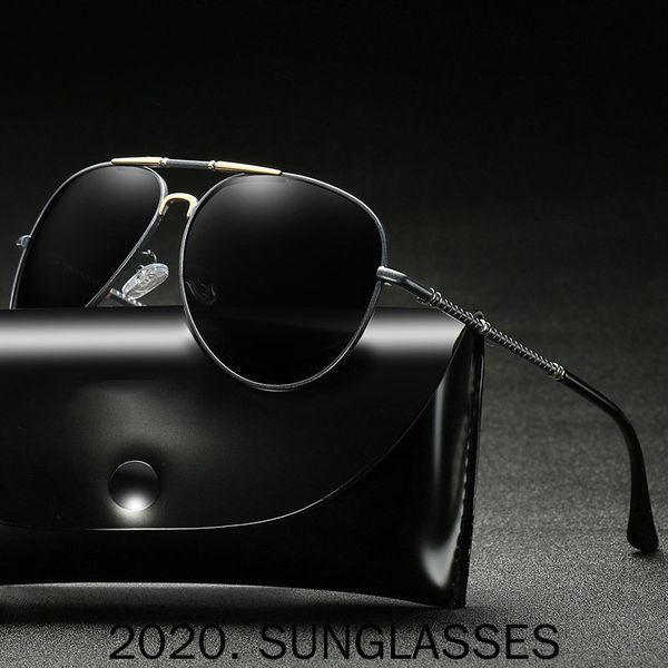 

men driving goggles sunglasses polarized driving outdoor sun glasses fishing glasses pilot for men male eyewear fml, White;black