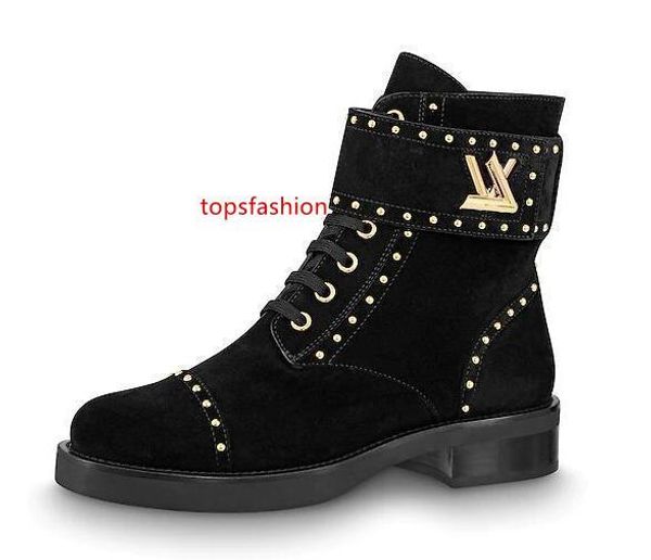 

2019 women letter buckle rivets casual shoes short boots cow leather wonderland flat boots 1a4g14 with, Black;green