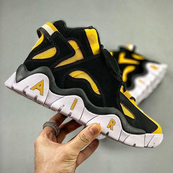 

2019 new barrage mid qs uptempo mens outdoor shoes goam posites one penny hardaway pippen designer xshfbcl sneakers, Black
