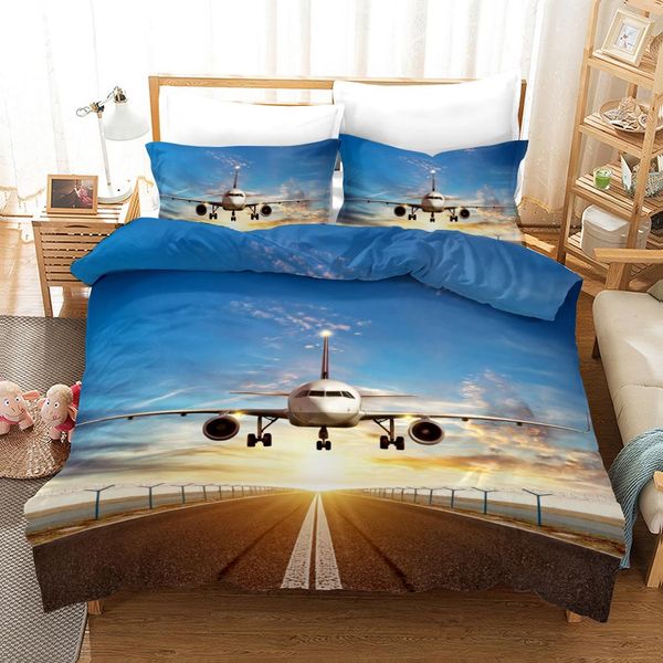 

bedding set plane duvet cover with pillowcases single twin double full  king size