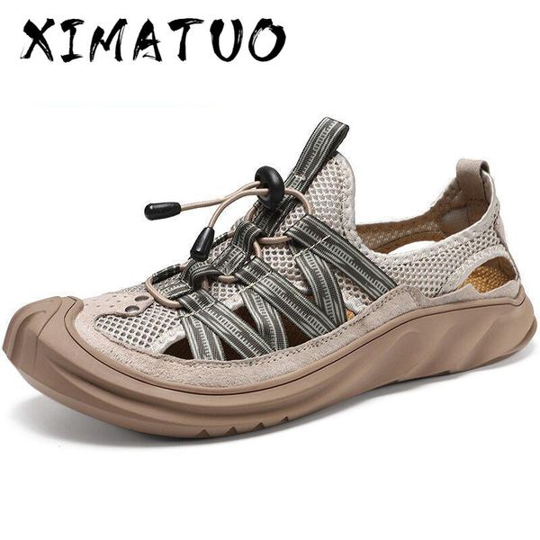 

2020 new summer new men soft sandals comfortable water shoes soft beach roman sneakers footwear outdoor breathable walking, Black