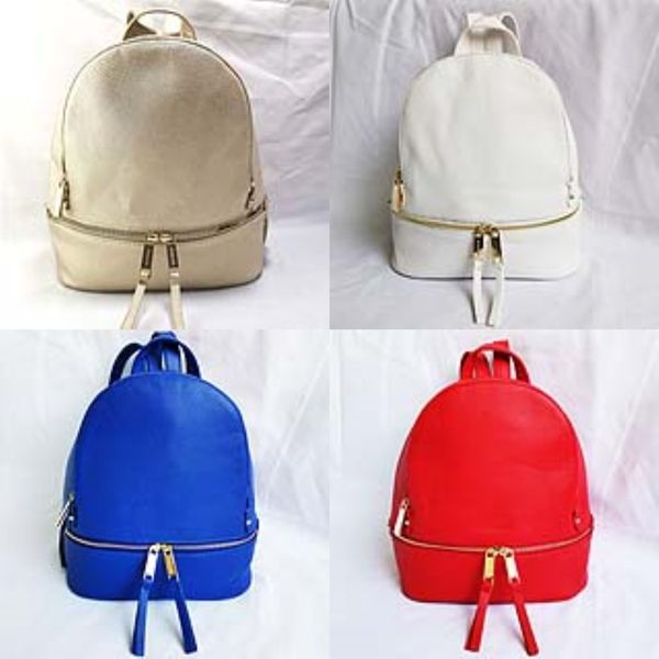 

2020 fashion women designer backpack pu leather shoulder bag lady handbag tote purse leisure double backpack style school backpack 9 colo#51