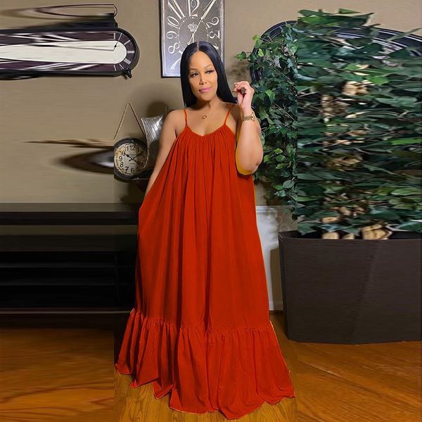 

women bohemian casual dresses sleeveless plus size 5xl backless loose beach floor-length maxi dress strap sundress, Black;gray