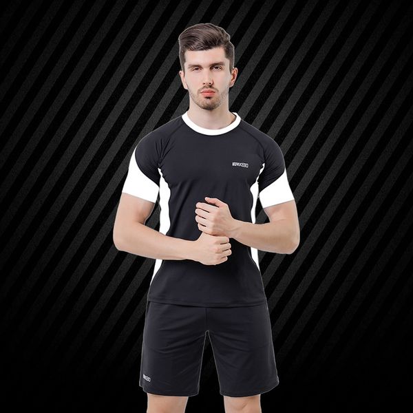 

plus-sized suit suitbasketball suitmenswear gym clothes gym sports running quick-drying three-piece slim fit basketball wear, White;black