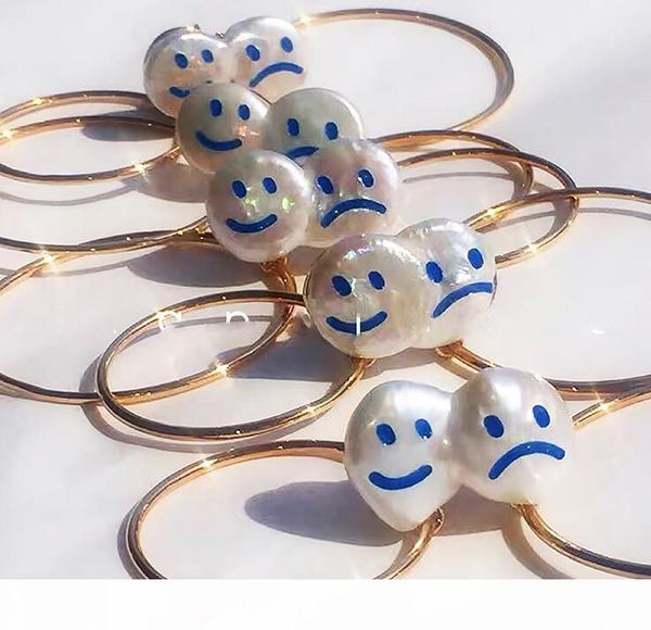 

jiwinaia мода личности гримаса естественное барокко формы жемчужные мужчины и женщины серьги ювелирные изделия, Golden;silver