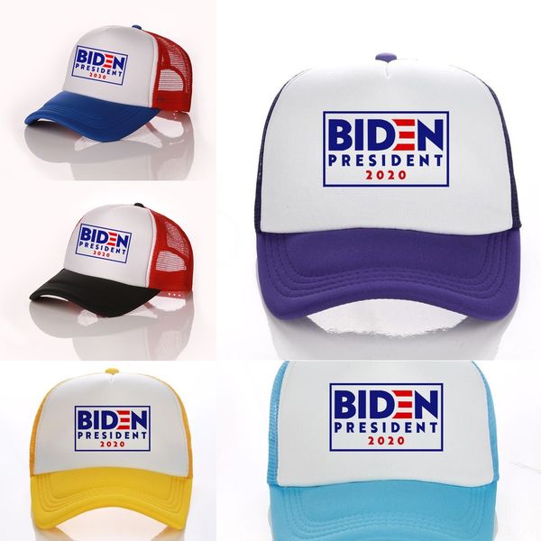 

w60ci joe biden baseball hat 2020 president election adjustable trucker cap outdoor letter embroidery us american 2020 hat, Blue;gray