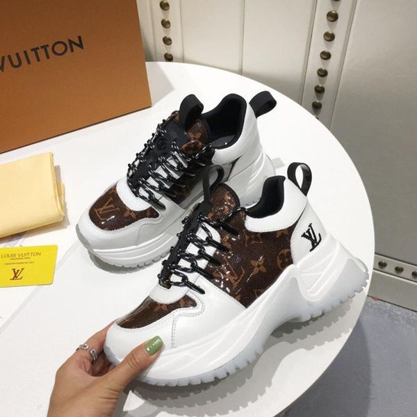 

designer luxury women's casual fashion shoes, women's outdoor casual shoes, leather material, original box 014, Black