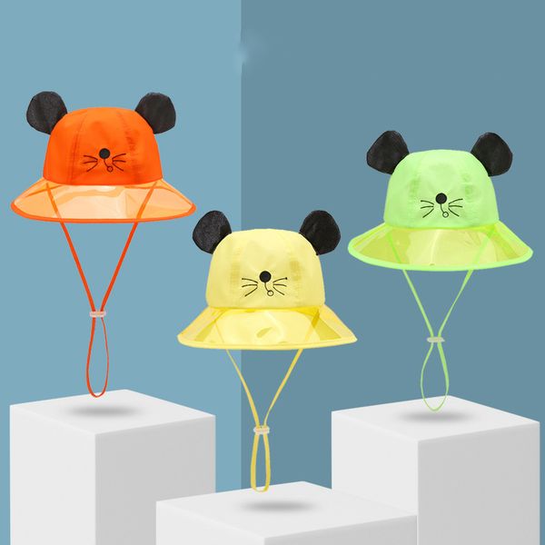 

мультфильм лето детские вс hat тонкий дети bucket hat для мальчиков девочек широкий брим бич дети cap симпатичные регулируемая крышка младен, Yellow
