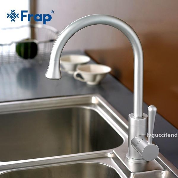 

frap classic kitchen mixer space aluminum anodizing swivel basin faucet 360 degree rotation f4152 t200423