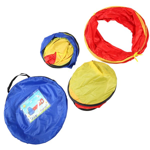 

childrens tent three-in-one red yellow and blue ocean ball pool castle baby toy tunnel house combination tent