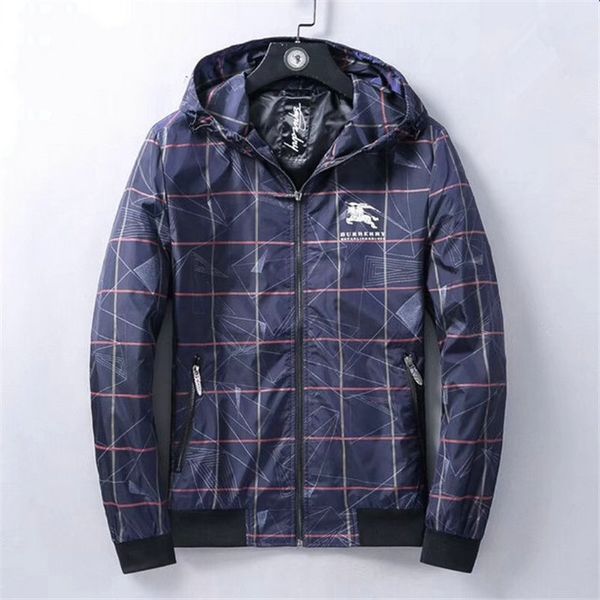 

2020 brand designer fashion windproof canvas men's jacket windbreaker long sleeve windrunner men's jacket zipper casual men's, Black;brown