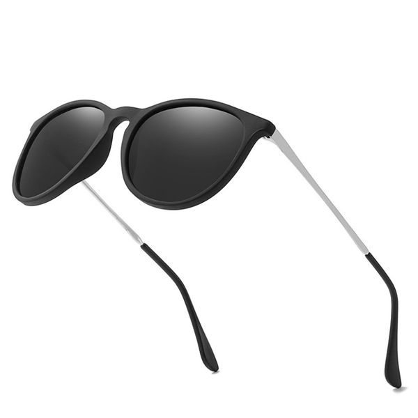 

klbs vintage солнцезащитные очки мужчины женщины поляризованные шестигранной вс очки из нержавеющей стали lunette de soleil femme, White;black