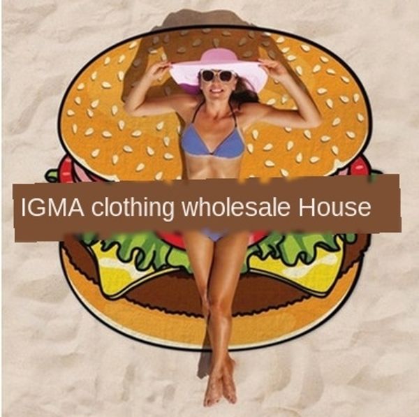

wind new summer hamburger series wind new shawl beach towel beach towel shawl summer hamburger series, Blue;gray