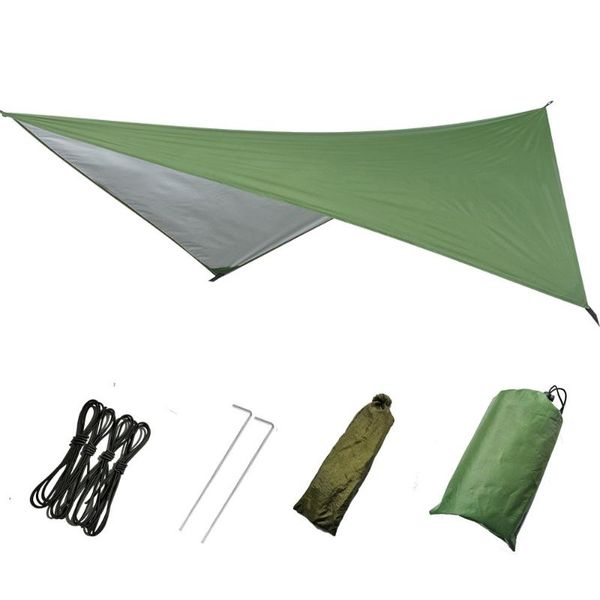 

waterproof sun shelter ultralight tarp anti uv beach tent shade camping hammock rain camping sunshade awning canopy x118a