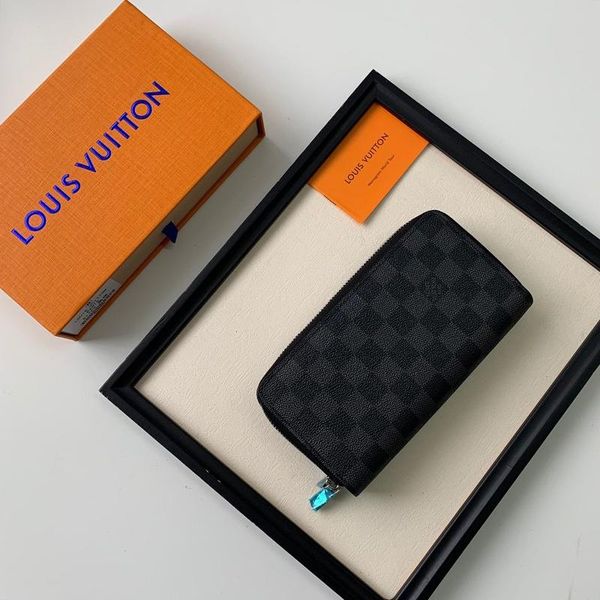 

luxury designer zipper wallet mens phone money coin pocket wallet purses card holder handbag men leather long wallets sale