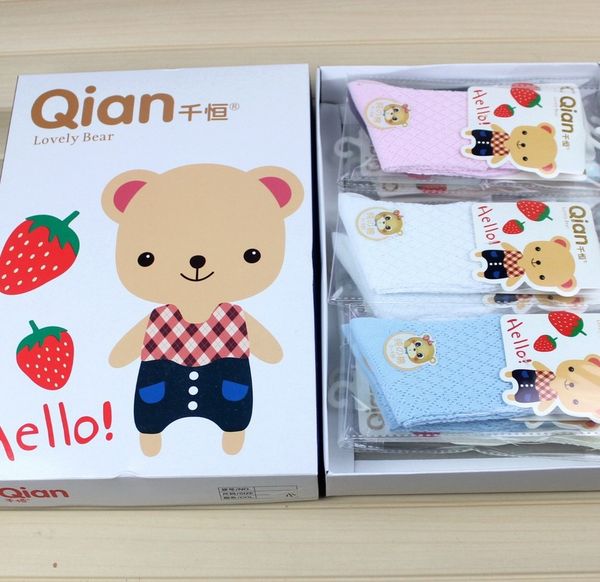 

qianheng children's cotton breathable mesh children's plain summer student's socks boys' and girls' thin cotton soc, Pink;yellow