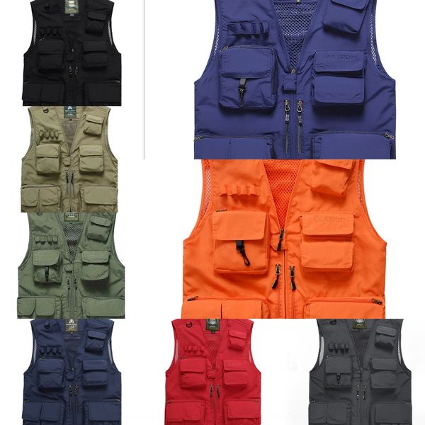 

nnszv nian jeep men's outdoor multi-pocket fishing pgraphy advertising large size nian jeep men's outdoor multi-pocket fishing ves, Blue;black