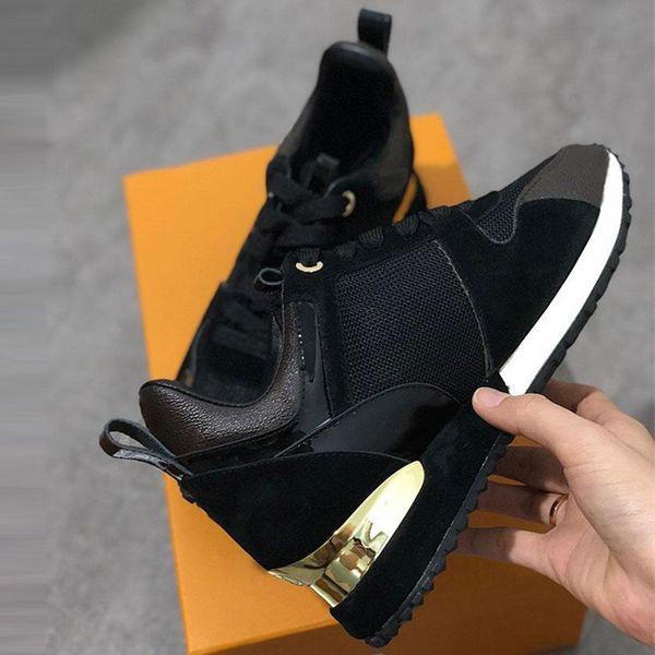 

mens designer sneakers trainers shoes running shoes for men womens runners flats genuine leather brand racer luxury cs02, Black