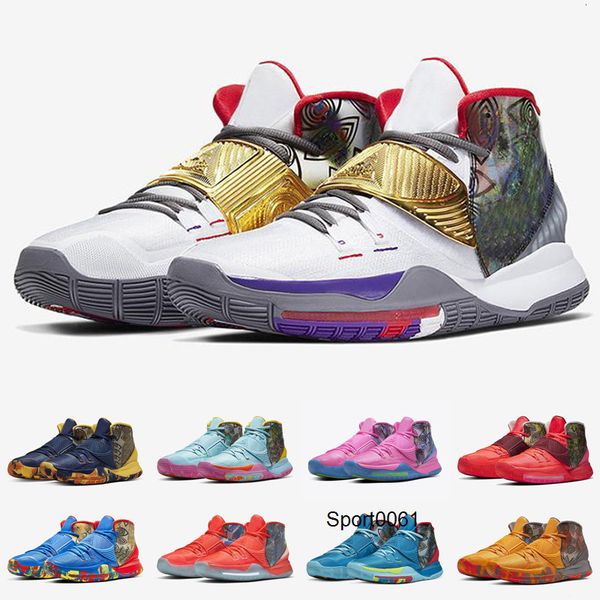 

new release kyrie nyc 6 kids basketball shoes sale shanghai beijing guangzhou sneaker sports miami houston heal the world shoes, Black
