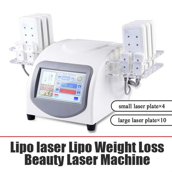 

2020 portable cold lipo laser machine slimming machine with 14 laser pads body shaping slimming fat removal machine salon use