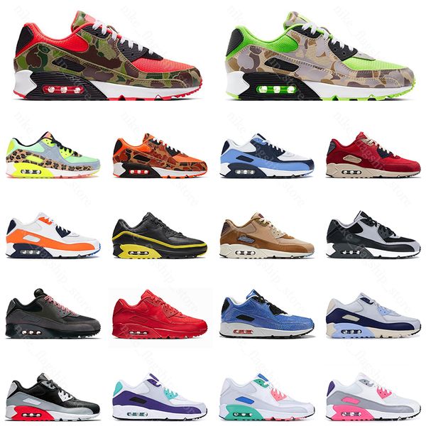 

new arrival 90 running shoes men women reverse duck camo be true triple black wihte grape black infrared mens trainers sports sneakers