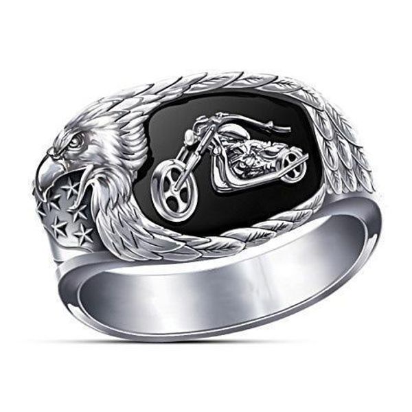 

fitness mo wish explosion models retro motorcycle punk fashion men's rings eagle rings for cyclists ring ring