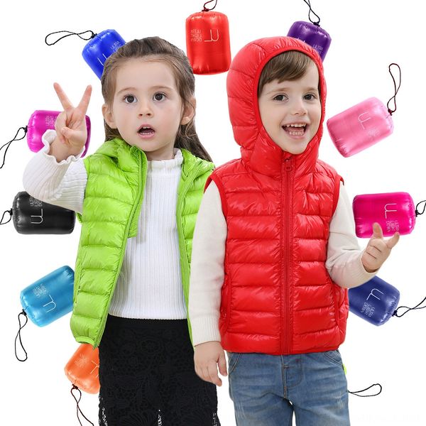 

spring autumn children's jacket winter children's clothing down jacket kids hooded vest baby down vest ph014, Camo