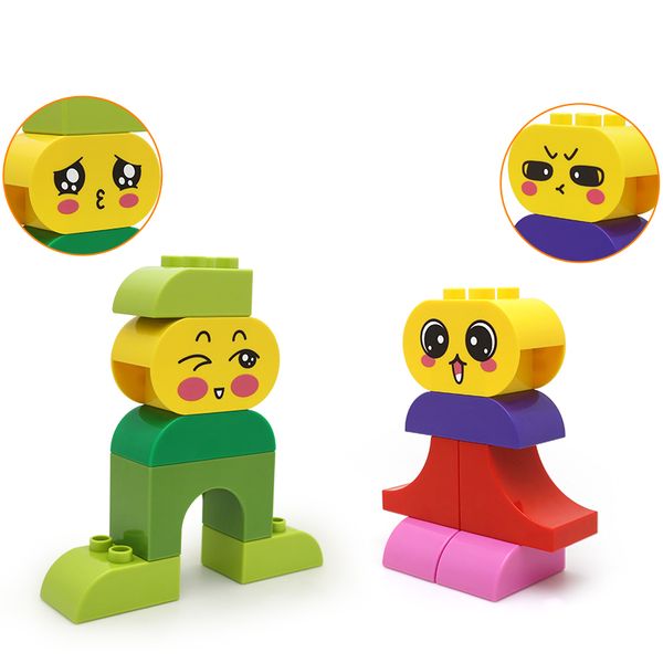 

6-10pcs diy building blocks bricks cute toys for children gifts animal model sets educational blocks for boy girls