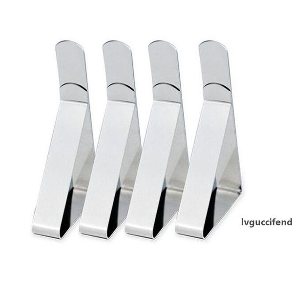 

stainless steel tablecloth cover clips triangle table cloth holder wedding prom tablecloth clamps party tools za5250